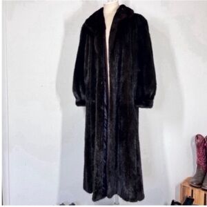 Vintage Long Mink Fur Coat